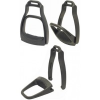 Escape Breakaway Stirrups (Black + Brown)